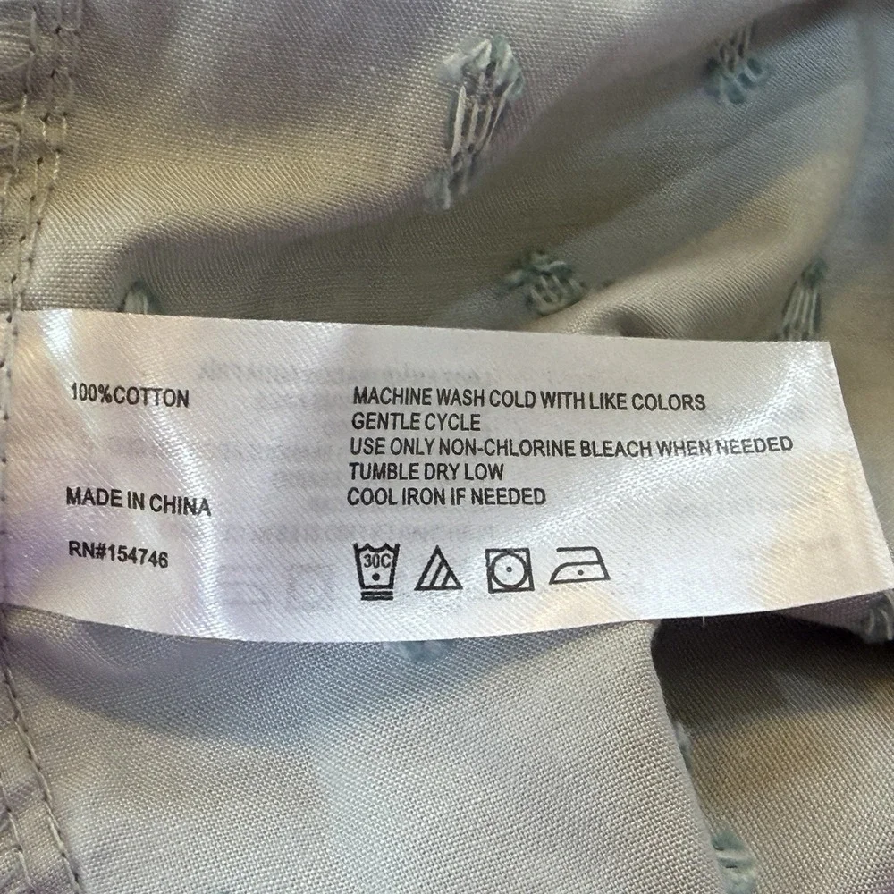 Mountain and Isles Chino Shorts Womens Sz Large Cloudy Grey Drawstring Waist NEW